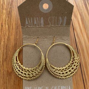 Amano Studio Gold Hoop Earrings